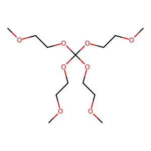 2,5,7,10-Tetraoxaundecane, 6,6-bis(2-methoxyethoxy)- structure