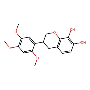 7,8-Dihydroxy-2',4',5'-trimethoxyisoflavan structure