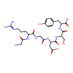 Glycyl-arginyl-glycyl-aspartyl-seryl-tyrosine structure