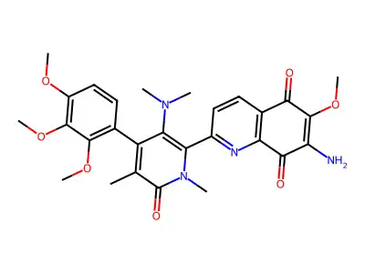 Tri-1',5',5'-N,N,N-mono-8'-O-methylstreptonigrone structure