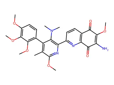 di-2',8'-O-di-5',5'-N,N-methylstreptonigrone structure