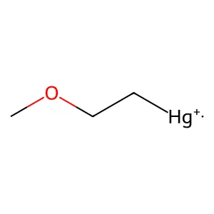 Mercury(1+), (2-methoxyethyl)- structure