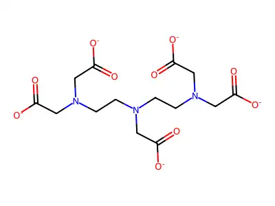 Diethylenetriaminepentaacetate structure