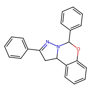 2,5-Diphenyl-1,10b-dihydropyrazolo[1,5-c][1,3]benzoxazine structure