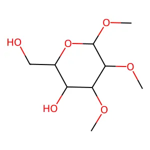 methyl 2,3-di-O-methyl-alpha-D-glucopyranoside structure