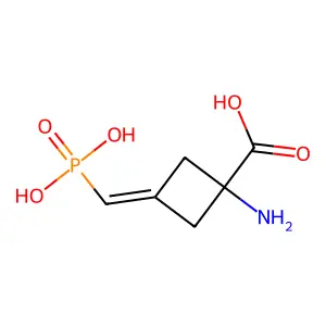 1-Amino-3-(phosphonomethylene)cyclobutane-1-carboxylic acid structure