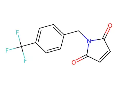 1-((4-Trifluoromethylphenyl)methyl)-1H-pyrrole-2,5-dione structure