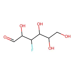 3-deoxy-3-fluoro-D-glucose structure