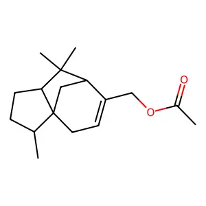 Cedrenyl acetate structure