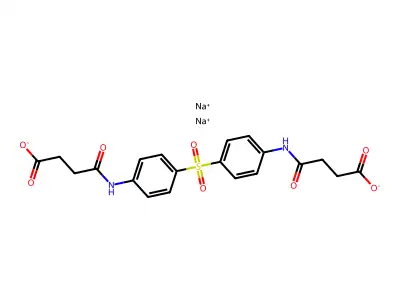 4,4'-Disuccinoylaminodiphenyl sulfone structure