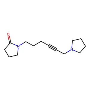 2-Pyrrolidinone, 1-(6-(1-pyrrolidinyl)-4-hexynyl)- structure
