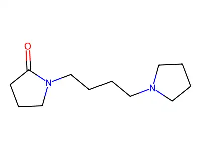 2-Pyrrolidinone, 1-(4-(1-pyrrolidinyl)butyl)- structure