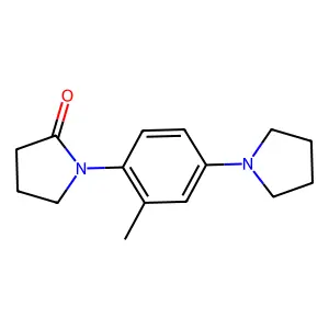 2-Pyrrolidinone, 1-(4-(1-pyrrolidinyl)-o-tolyl)- structure