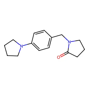2-Pyrrolidinone, 1-(p-1-pyrrolidinylbenzyl)- structure