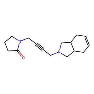 2-Pyrrolidinone, 1-(4-(3a,4,7,7a-tetrahydro-2-isoindolinyl)-2-butynyl)- structure