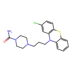 1-Piperazinecarboxamide, 4-(3-(2-chlorophenothiazin-10-yl)propyl)- structure