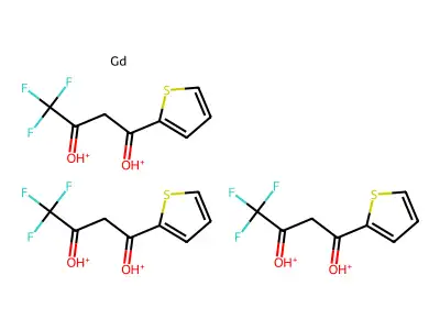 Gadolinium,4,4-trifluoro-1-(2-thienyl)-1,3-butanedionato]- structure