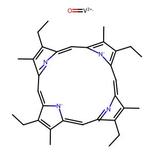 Vanadium, oxo[2,7,12,17-tetraethyl-3,8,13,18-tetramethylporphinato(2-)]- structure