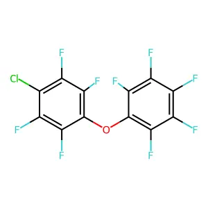 1-Chloro-2,3,5,6-tetrafluoro-4-(2,3,4,5,6-pentafluorophenoxy)benzene structure
