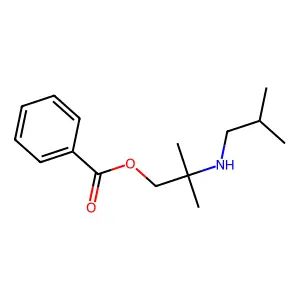 1-Propanol, 2-methyl-2-((2-methylpropyl)amino)-, 1-benzoate structure