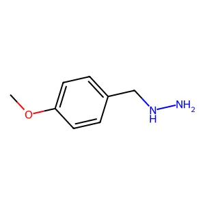 ((4-Methoxyphenyl)methyl)hydrazine structure