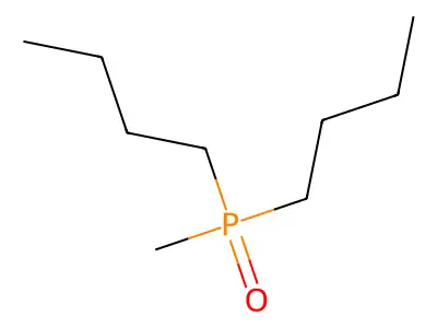 Phosphine oxide, dibutylmethyl- structure