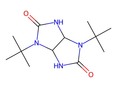 1,4-di-tert-butyltetrahydroimidazo[4,5-d]imidazole-2,5(1H,3H)-dione structure