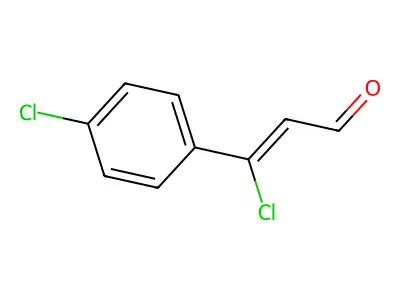 Cinnamaldehyde, beta,p-dichloro- structure