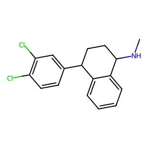 4-(3,4-Dichlorophenyl)-1,2,3,4-tetrahydro-N-methyl-1-naphthalenamine structure
