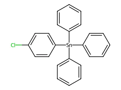 (4-Chlorophenyl)triphenyltin structure