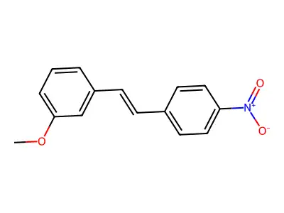 4-Nitro-3'-methoxystilbene structure