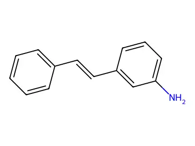 (E)-Stilbene-3-amine structure