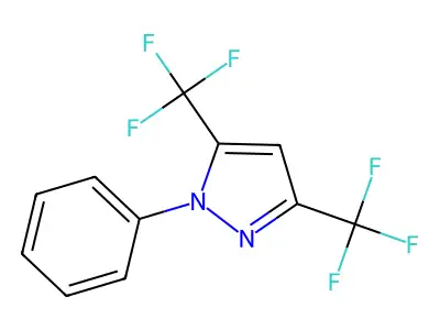 3,5-Bis(trifluoromethyl)-1-phenylpyrazole structure