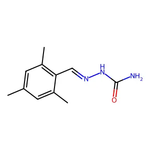 2,4,6-Trimethylbenzaldehyde semicarbazone structure