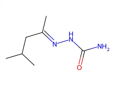 1-(4-Methyl-2-pentylidene)semicarbazide structure