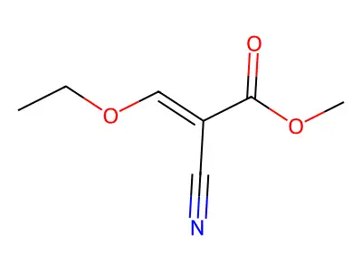 Methyl 2-cyano-3-ethoxyacrylate structure