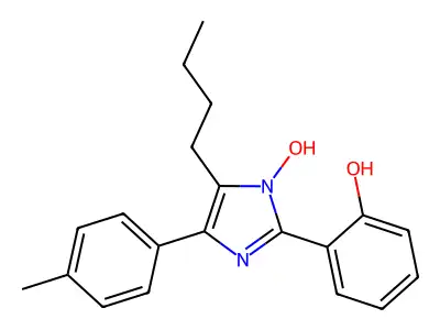 2-(4-Butyl-5-(4-methylphenyl)-3-oxido-1H-imidazol-2-YL)phenol structure