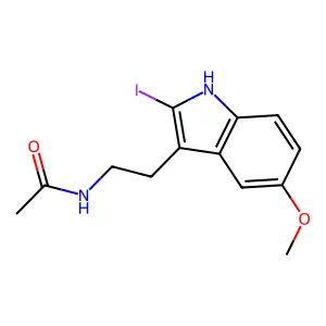 2-(125I)Iodomelatonin structure