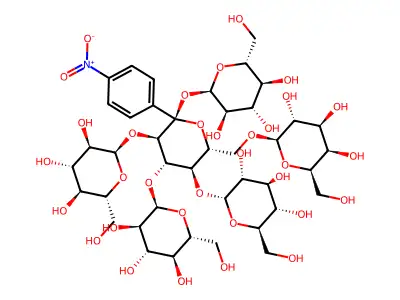4-nitrophenyl 4(5)-O-galactosylmaltopentaoside structure
