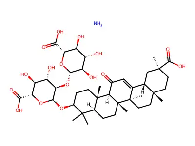Glycyrrhizic acid ammonium salt structure