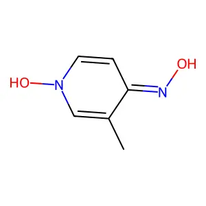 N-(1-hydroxy-3-methyl-4-pyridinylidene)hydroxylamine structure