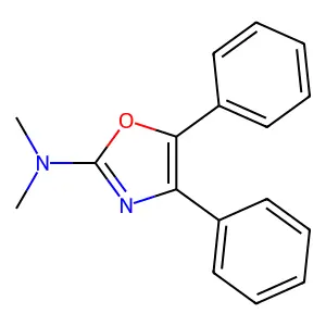 Oxazole, 2-(dimethylamino)-4,5-diphenyl- structure