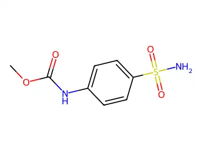 Methyl (4-sulfamoylphenyl)carbamate structure