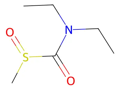 S-Methyl N,N-diethylthiolcarbamate sulfoxide structure
