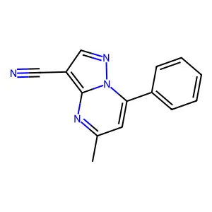 5-Methyl-7-phenylpyrazolo[1,5-a]pyrimidine-3-carbonitrile structure