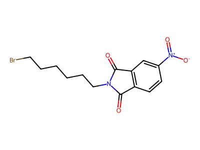 2-(6-Bromohexyl)-5-nitroisoindoline-1,3-dione structure
