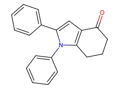 1,2-diphenyl-1,5,6,7-tetrahydro-4H-indol-4-one structure