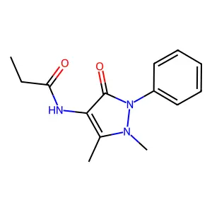 N-安替比林基丙酰胺 structure