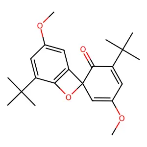 2',5-ditert-butyl-3,4'-dimethoxyspiro[7-oxabicyclo[4.2.0]oct structure