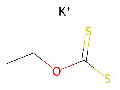 乙基黄原酸钾 structure